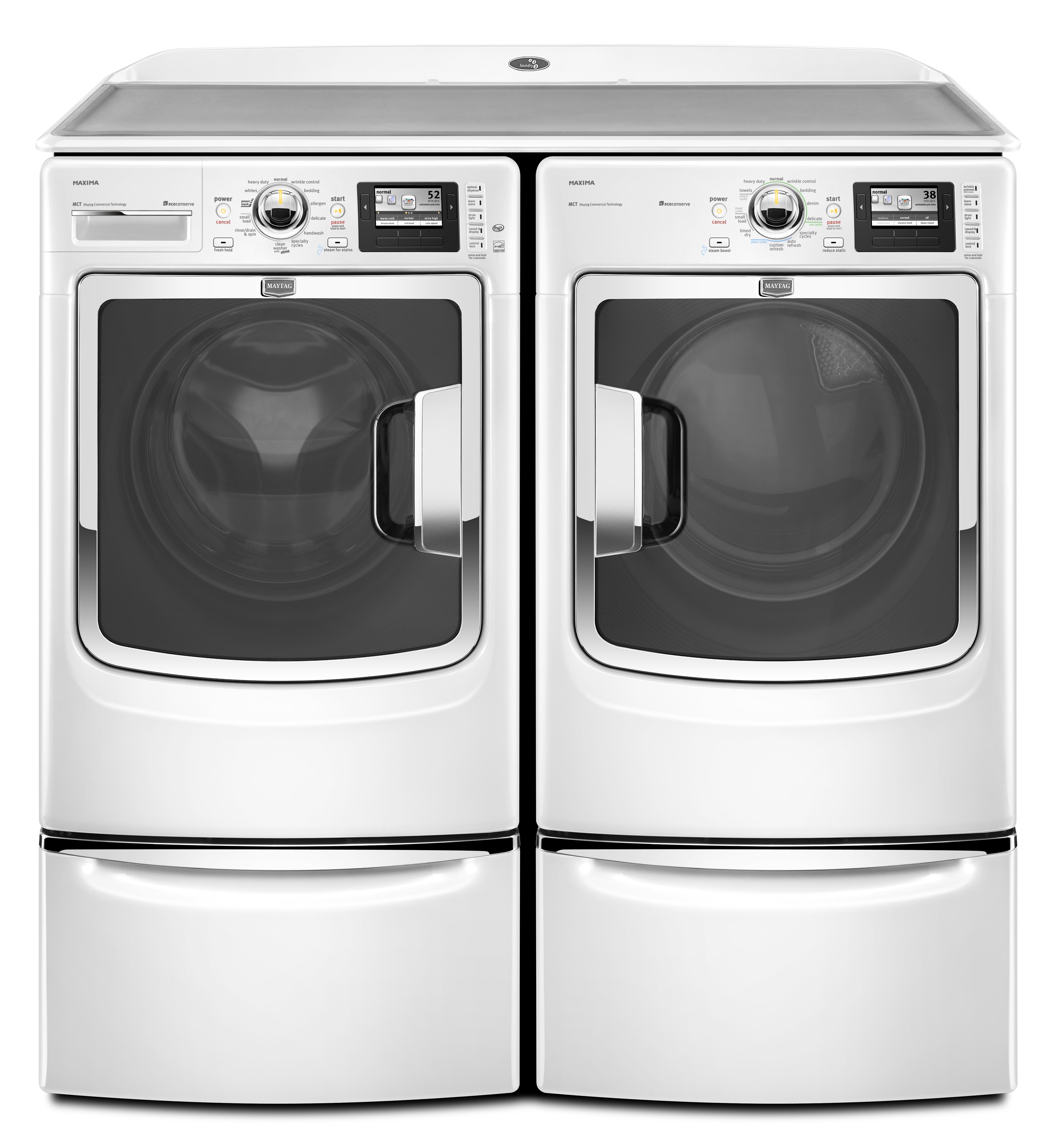 Maytag 7.4 Cu. Ft. Maxima® HighEfficiency Gas Steam Dryer Sheely's Furniture & Appliance